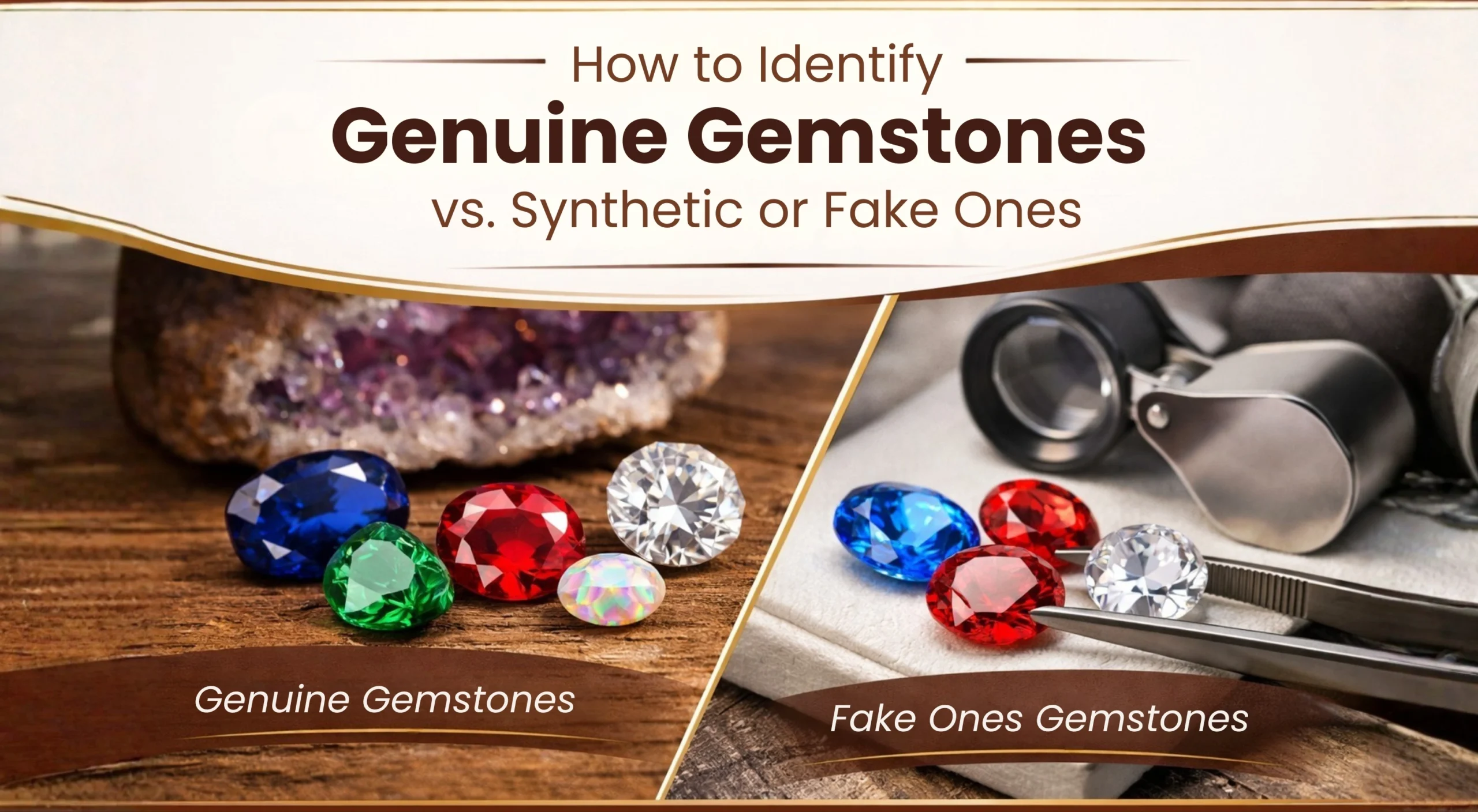 How to Identify Genuine Gemstones vs. Synthetic or Fake Ones
